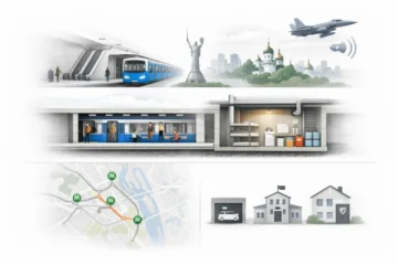 Does the Kyiv metro operate during air raid alerts and where shelters are located