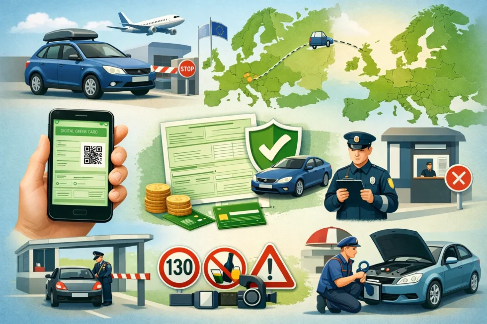 Електронна Зелена картка для поїздки за кордон: як оформити онлайн, коли поліс починає діяти, у яких країнах він потрібен, як перевірити чинність і уникнути помилок.