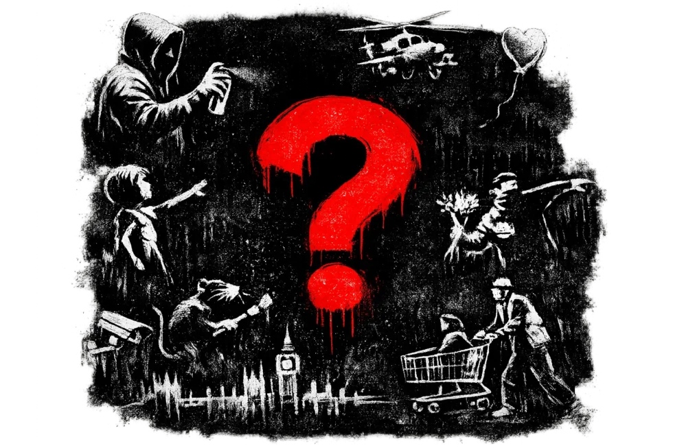Хто такий Banksy і чи справді це Робін Ґаннінгем із Брістоля? Нові факти про загадкового художника стріт-арту, його мурали у світі, розслідування та причини анонімності митця.