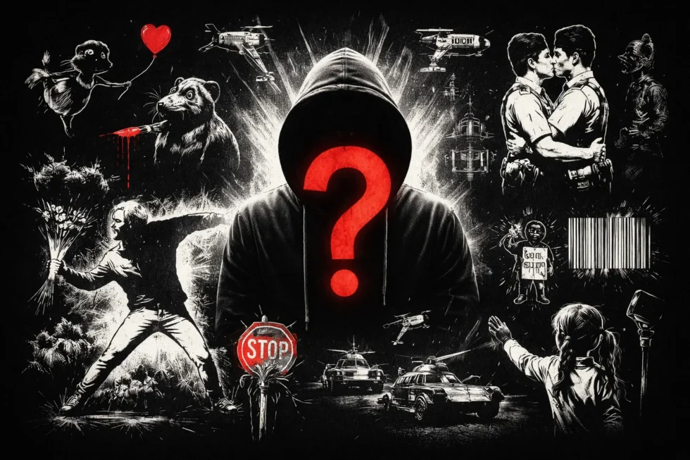 Хто такий Banksy і чи справді це Робін Ґаннінгем із Брістоля? Нові факти про загадкового художника стріт-арту, його мурали у світі, розслідування та причини анонімності митця.