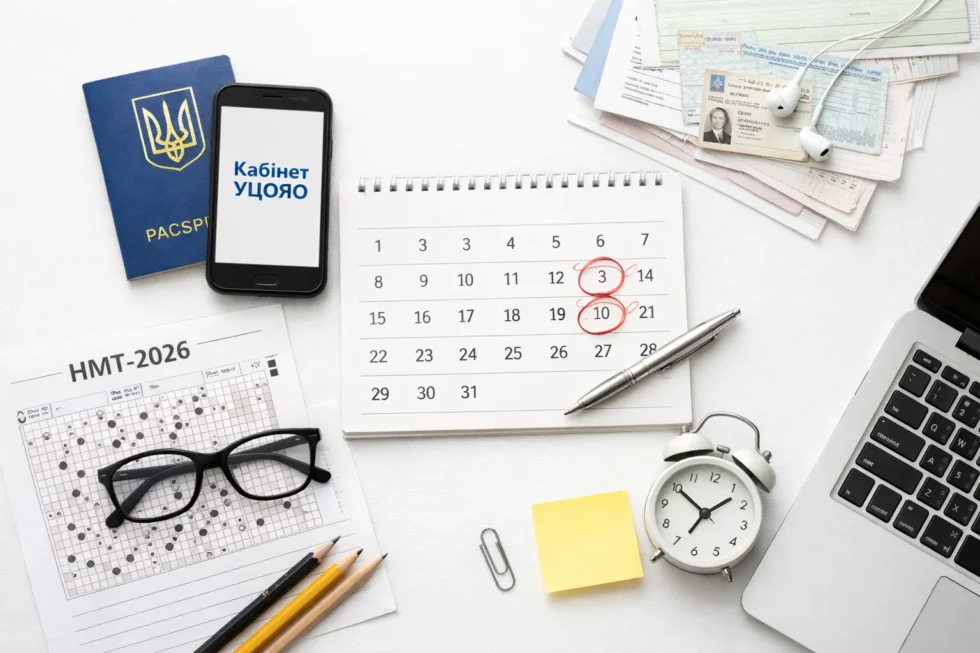 НМТ-2026 в Україні: реєстрація з 5 березня до 2 квітня, які документи потрібні, як уникнути відмови, кабінет УЦОЯО, строки та повна інструкція вступнику