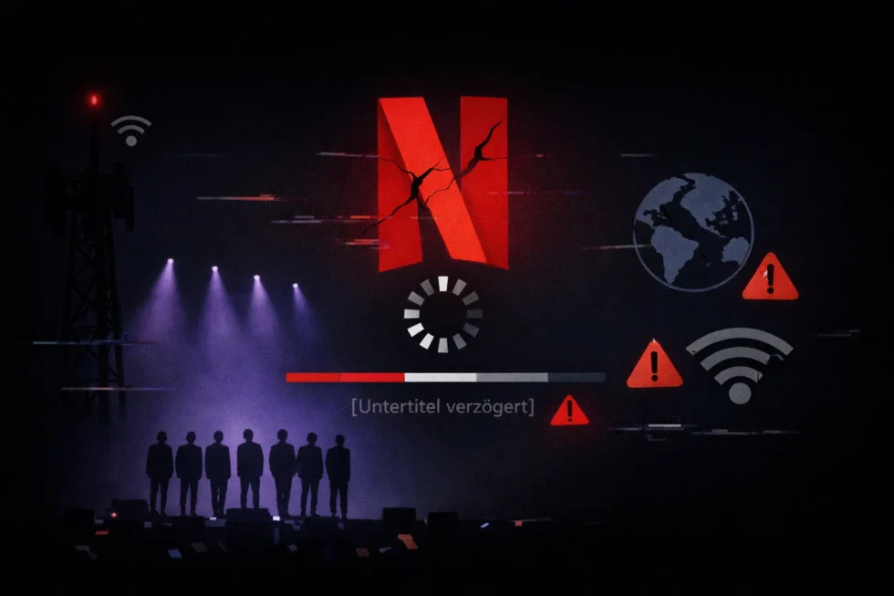 Netflix зазнав критики після BTS ARIRANG live 21 березня 2026 у Сеулі: затримка субтитрів під час глобального стриму у 190 країнах ускладнила перегляд для глядачів.