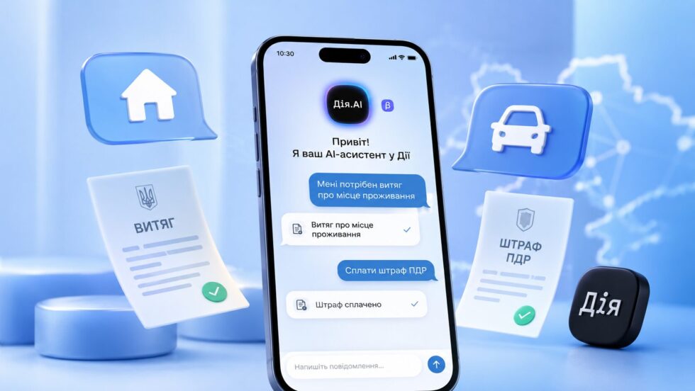 Дія.AI у смартфоні: як оплатити штрафи ПДР і отримати витяг про місце проживання через чат-ШІ. Функції, безпека, Gemini та як користуватись застосунком Дія.