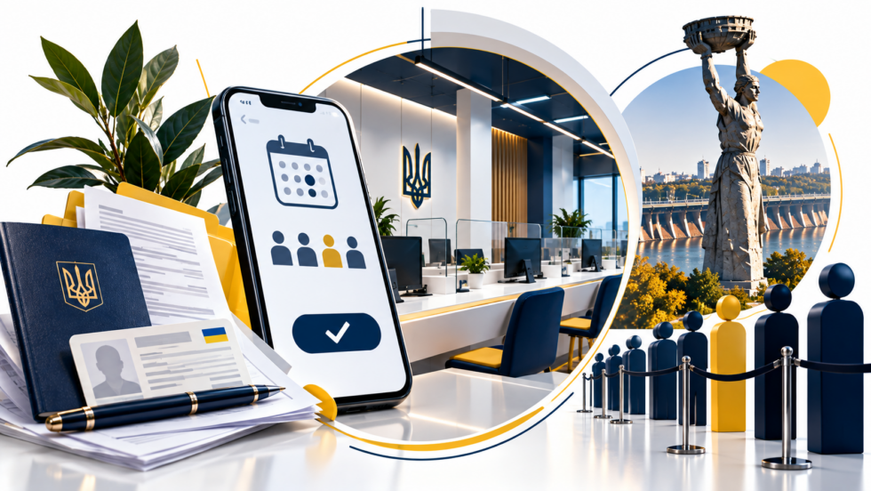 Запис до ЦНАП Запоріжжя через електронну чергу: вебпортал, Viber-бот, телефон підрозділу та інфомат для друку талона, адреси семи територіальних підрозділів і графік роботи.