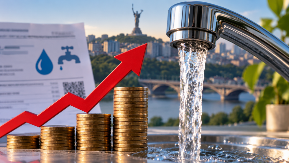 Тариф на воду в Києві після рішення Київради має зрости до 63,79 грн за кубометр. Рахуємо нові платіжки, пояснюємо причини перегляду, позицію КМДА та тариф майже 90 грн для населення.