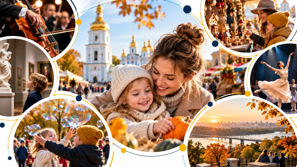 Куди піти в Києві 3–4 жовтня 2026 року: концерти, театри, фестивалі, музеї, безкоштовні події, дитяча афіша, ярмарки, погода, адреси, ціни і правила безпеки на вихідних у столиці.