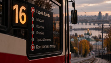Де їде 16 трамвай у Києві, які зупинки має маршрут, коли відправляються рейси від станції метро &laquo;Героїв Дніпра&raquo; до Контрактової площі та де перевірити розклад і рух трамвая онлайн?