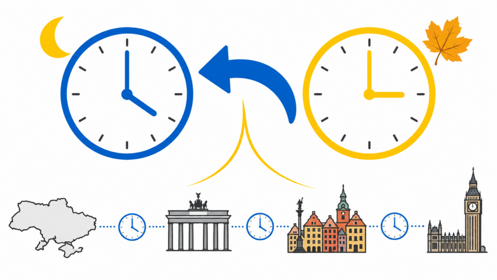 Коли переводять годинники в Україні у 2026 році, о котрій змінюється час, чи скасували переведення стрілок і як зміниться різниця з Європою.